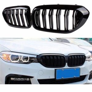 Huichi Front Grille, Kidney Grill Replacement for BMW 5 Series G30 G38 2019-2020